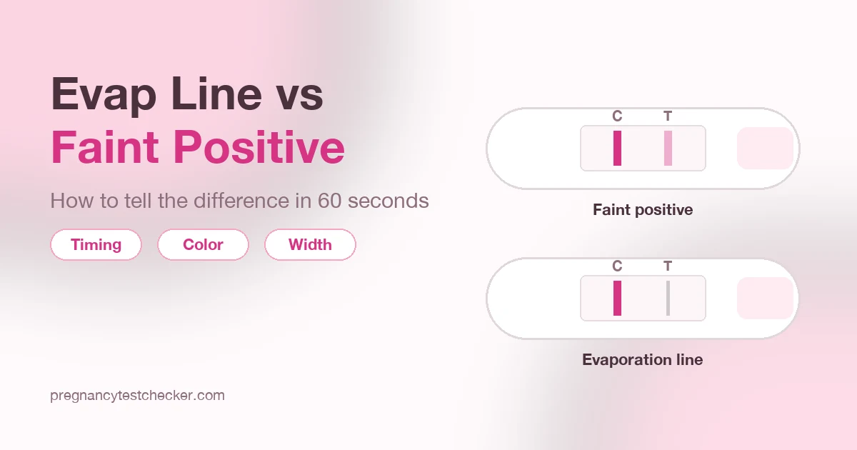 Evap Line vs Faint Positive